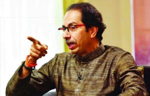 From the front page of 'S aamana', 'Asud' on the central government is not a public sentiment but a political 'game'! the central government played a political game. shivsena -bjp -modi -Modi government has slashed the Olympic budget by around Rs 300 crore in the last few years